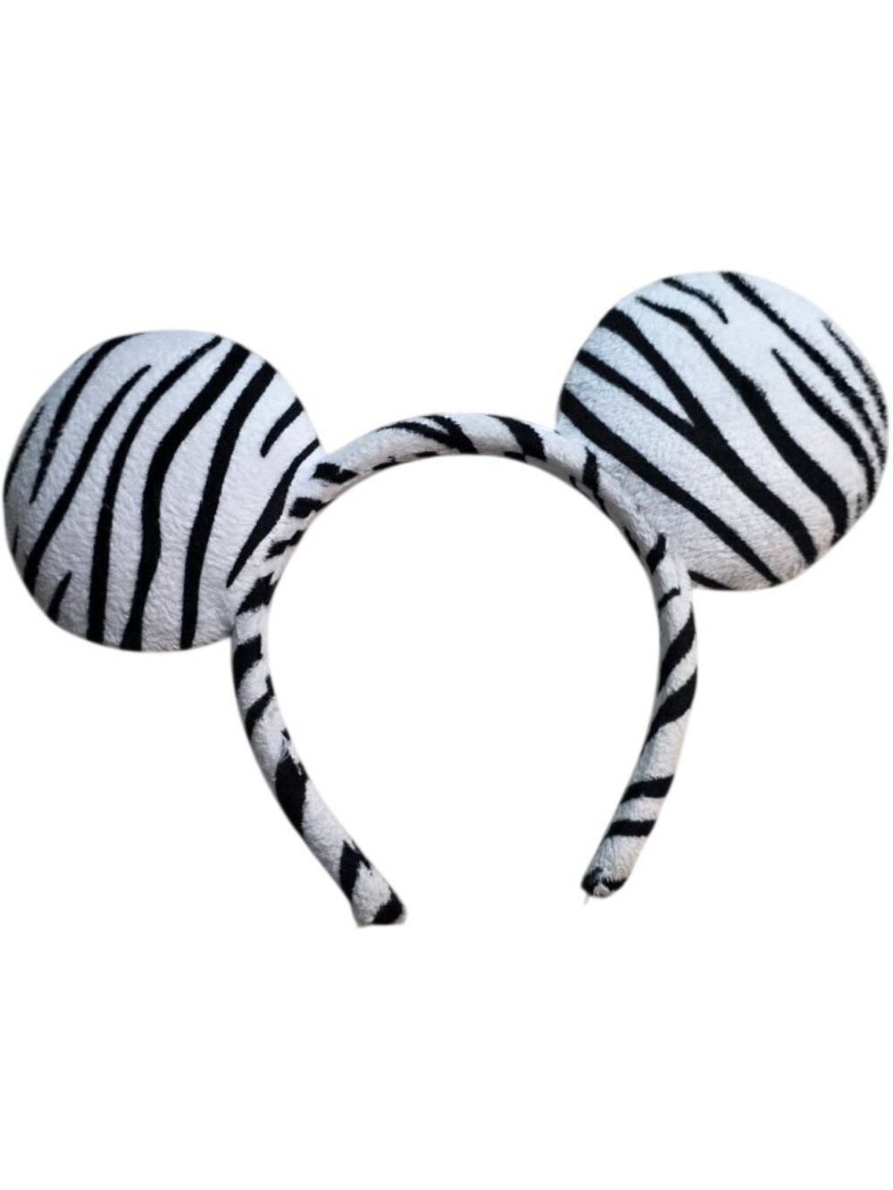 Official Disney Parks Zebra Print Mickey Mouse Ear Headband Animal Kingdom